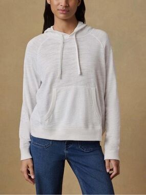 Faherty Women’s Orgabic Cotton White Hoodie Top